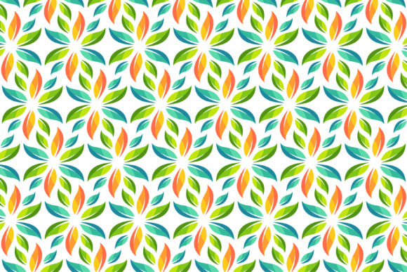 Colorful Leaf Pattern for Modern Design