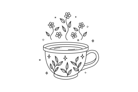 Coloring Book Pages Tea Coffee Flowers: A Creative and Relaxing Addition to Your Routine