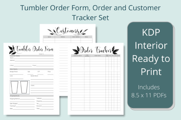 Effortless Tumbler Order and Customer Tracking