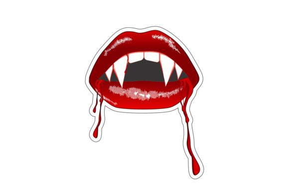 Embrace the Eerie: The Versatility of a Vampire Mouth with Scary Teeth in Modern Design