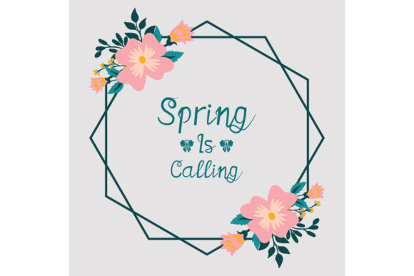 Embrace the Freshness of Modern Spring Calling Card Design