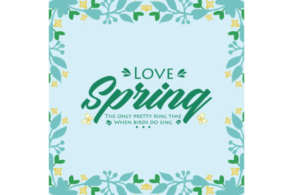 Embracing the Charm of Antique Love Spring Greeting Card Design