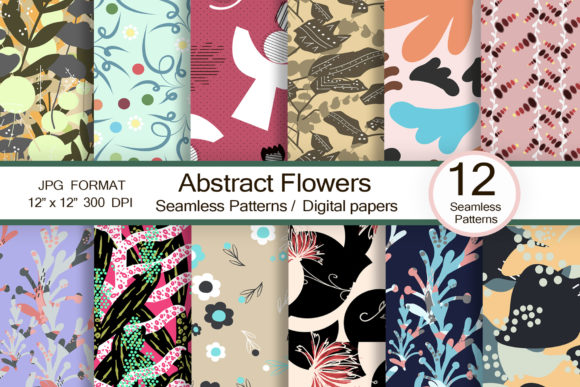Exploring Abstract Flowers Patterns: A Versatile Design Element for Creative Projects