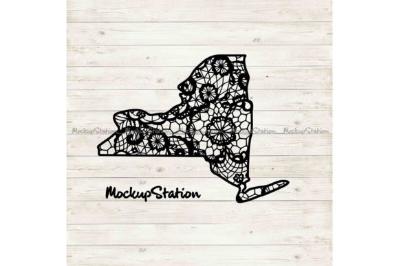 Exploring New York State Mandala SVG, DXF, EPS, and PDF Vector Cut Files