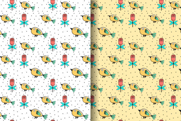 Exploring the Versatility of Flower Rose Bird Pattern Pastel