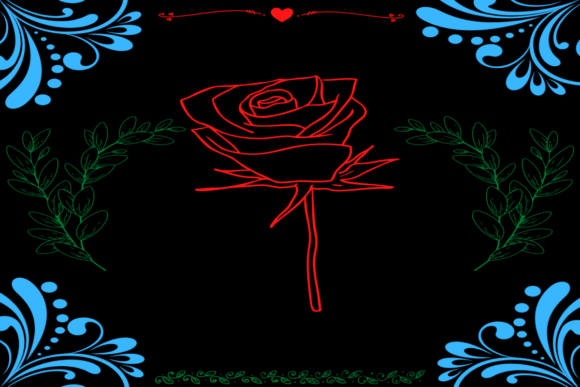 Flower and Borders Pattern Set of 6: A Versatile Design Solution