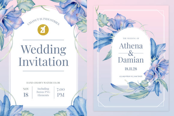 Harebell Flower Wedding Invites: Elegant and Unique