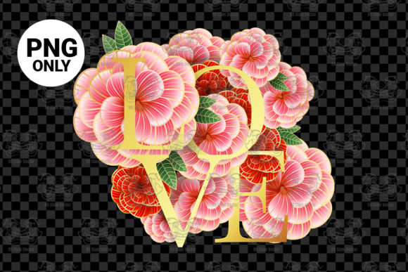 Love with Flower Valentine's Day: A Versatile Design for Your Creative Projects