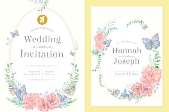 Pastel Garden Wedding Invitation Vol.02
