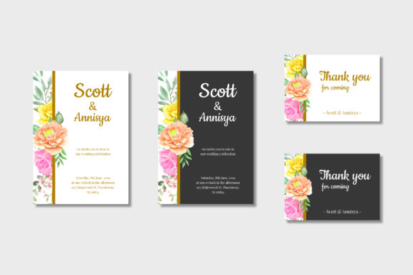 Wedding Invitation Vol.3: A High-Quality Watercolor Template for Your Special Day